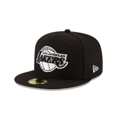 Los Angeles Lakers Gorra | New Era NBA 59fifty Fitted Cap Mexico - Negros